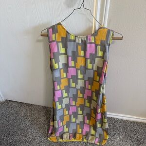 Milly Colorful Geometric Mini Dress